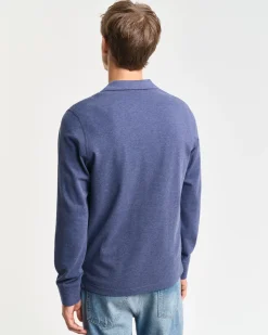 Gant Pikeepaidat|Kaikki Paidat>miesten paita, REG SHIELD LS PIQUE RUGGER Sininen, Indigo