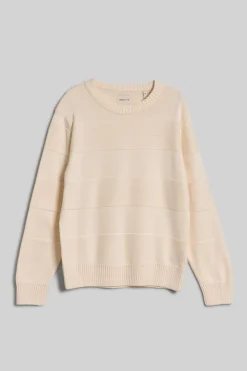Gant Neulepuserot|Kaikki Neuleet>Miesten Puuvillaneule, TONAL BARSTRIPE COTTON C-NECK