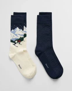 Gant Sukat|Kaikki Asusteet>miesten sukat, SKIERS ARTWORK SOCKS 2-PACK