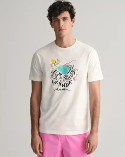 Gant T-Paidat|Kaikki Paidat>miesten t-paita, PRINT SS T-SHIRT