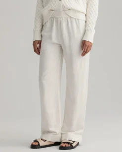 Gant Kaikki Housut Ja Farkut>Naisten Housut LINEN VISCOSE PULL-ON PANTS