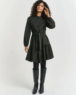 Gant Mekot|Kaikki Mekot Ja Hameet>naisten mekko, COTTON SATIN LS DRESS