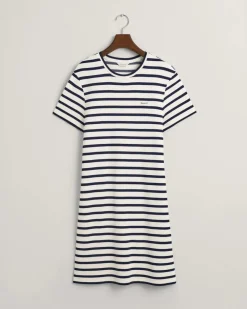 Gant Mekot|Kaikki Mekot Ja Hameet>Naisten Mekko, STRIPED SS T-SHIRT DRESS