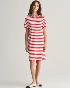 Gant Mekot|Kaikki Mekot Ja Hameet>Naisten Mekko, STRIPED SS T-SHIRT DRESS