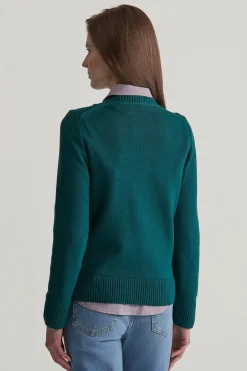 Gant Neulepuserot|Kaikki Neuleet>Naisten Neule, CLASSIC COTTON C-NECK