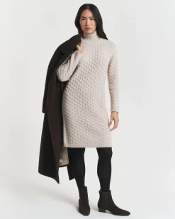 Gant Neulemekot|Mekot>naisten neulemekko CABLE KNIT DRESS,