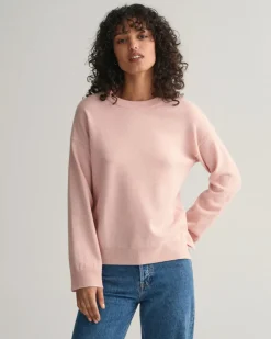 Gant Neulepuserot|Kaikki Neuleet>Naisten Neulepusero, SUPERFINE LAMBSWOOL C-NECK