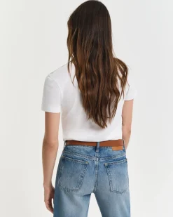 Gant T-Paidat|Kaikki Paidat>naisten t-paita, REG SHIELD SS V-NECK T-SHIRT