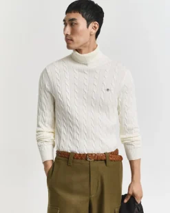 Gant Neulepuserot|Kaikki Neuleet>neule, COTTON CABLE TURTLE NECK