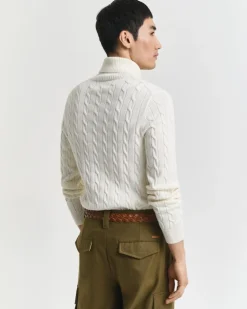 Gant Neulepuserot|Kaikki Neuleet>neule, COTTON CABLE TURTLE NECK