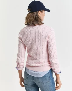 Gant Neulepuserot|Kaikki Neuleet>neulepusero, STRECH COTTON CABLE C-NECK