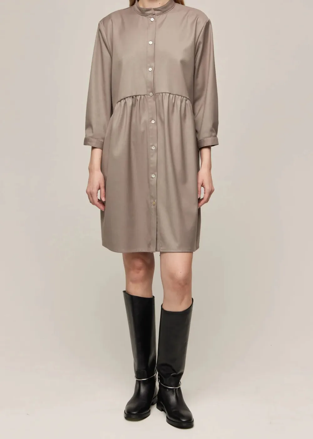 Gauhar Mekot|Kaikki Mekot Ja Hameet>naisten mekko, SHIRT DRESS OYSTER