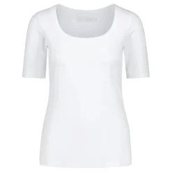 Gauhar T-Paidat|Kaikki Paidat>naisten paita, SQUARE NECKLINE T-SHIRT WHITE