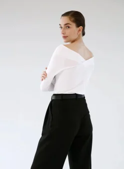 Gauhar Pitkähihaiset Paidat|Kaikki Paidat>Naisten Pusero, CROSS NECKLINE TOP