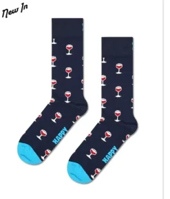 Happy Socks Sukat|Kaikki Asusteet>miesten sukat, GLASS OF WINE SOCK