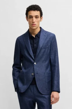Hugo Boss Bleiserit|Kaikki Puvut Ja Bleiserit>miesten bleiseri, C-HANRY LINEN WOOL BLAZER