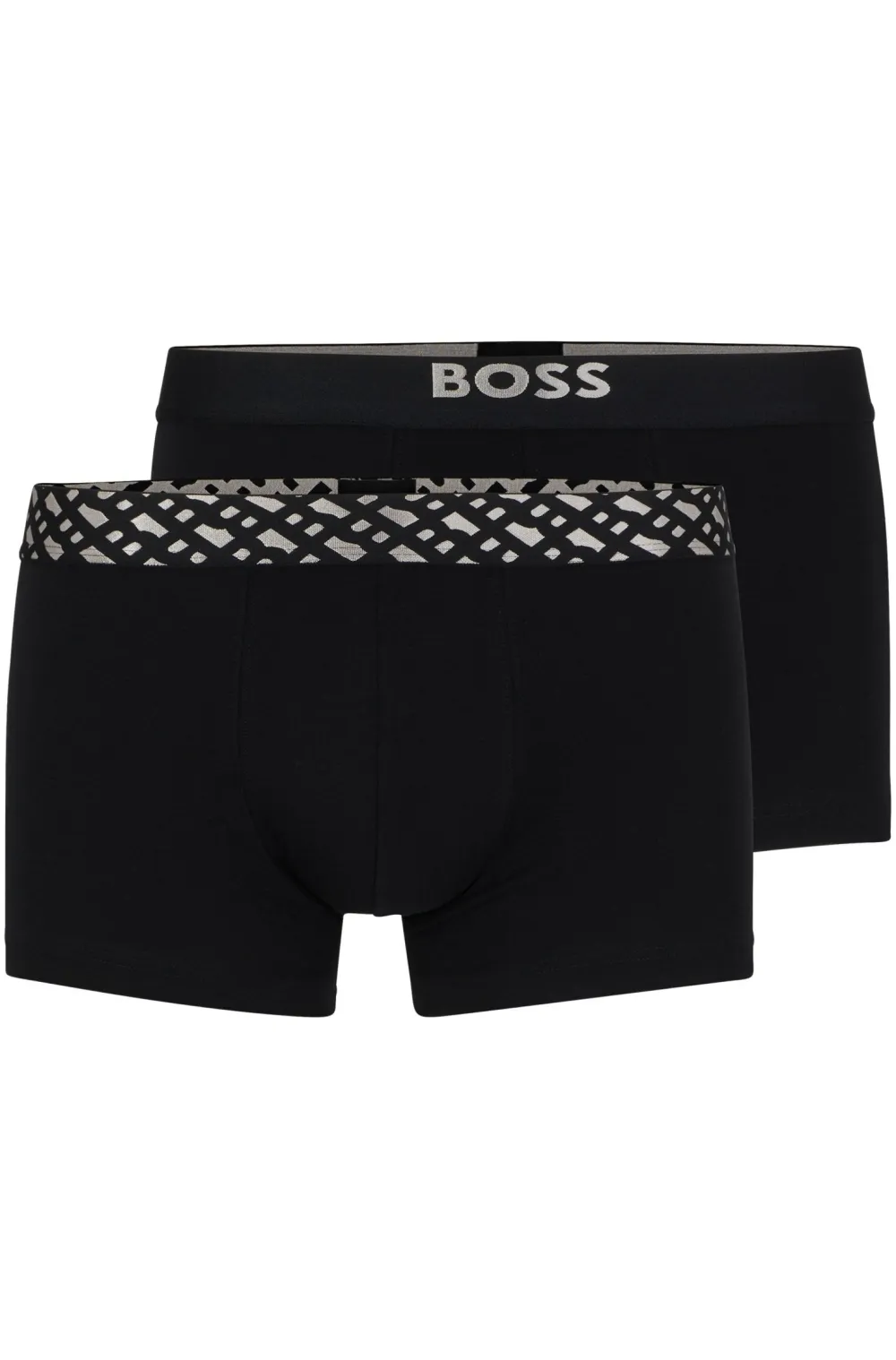 Hugo Boss Kaikki Asusteet|Alushousut>Miesten Bokserit 2-Pack, TRUNK 2P SILVER G