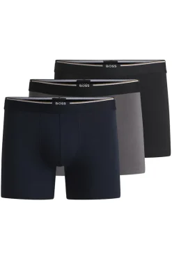 Hugo Boss Kaikki Asusteet|Alushousut>miesten bokserit, BOXERBR 3P BAMBOO