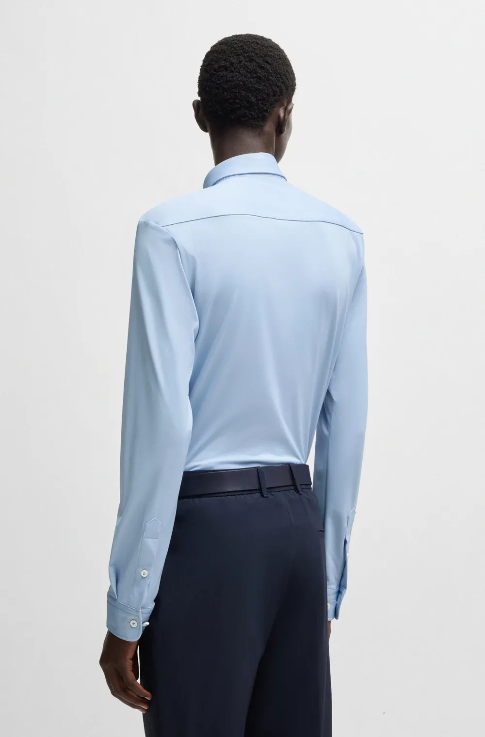 Hugo Boss Chinot Ja Kangashousut|Kauluspaidat>miesten kauluspaita, P-ROAN PERFORMANCE STRECH OXFORD