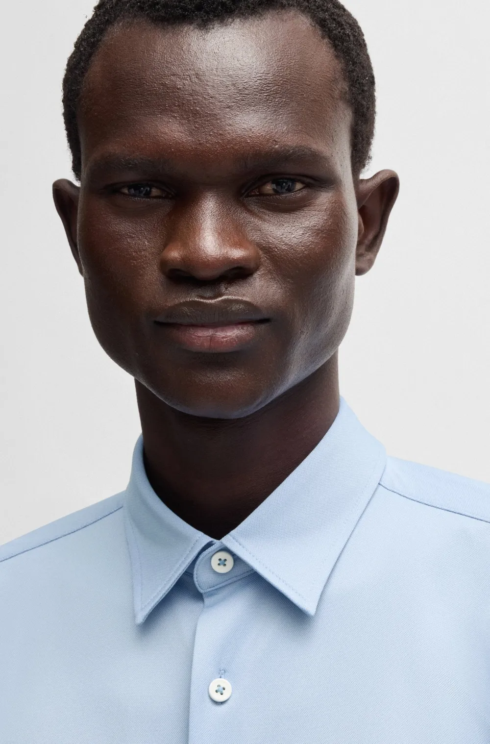 Hugo Boss Chinot Ja Kangashousut|Kauluspaidat>miesten kauluspaita, P-ROAN PERFORMANCE STRECH OXFORD