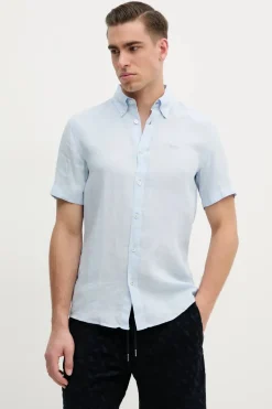 Hugo Boss Kauluspaidat|Kaikki Paidat>miesten lyhythihainen kauluspaita, H-ROAN SS LINEN
