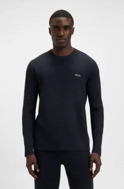 Hugo Boss Pyjamat Ja Yöhousut|Kaikki Alusasut Ja Pyjamat>miesten pyjamapaita WAFFLE LS SHIRT NOS,