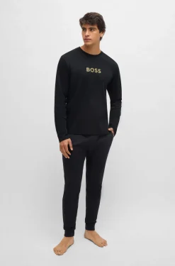 Hugo Boss Pyjamat Ja Yöhousut|Kaikki Alusasut Ja Pyjamat>Miesten Pyjamasetti, GIFT LONG SET