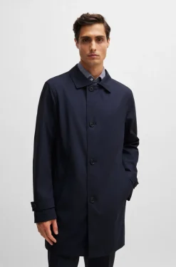 Hugo Boss Talvitakit|Kevättakit>Miesten Takki, P-JARED TECHNICAL WOOL COAT, WATER REPEL