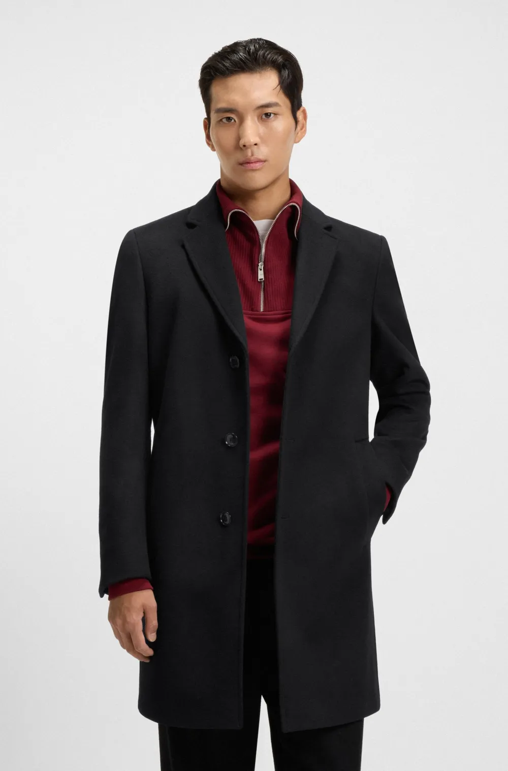 Hugo Boss Talvitakit|Kevättakit>miesten villakangastakki, H-HYDE