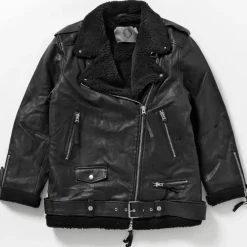 Human Scales Kevättakit|Nahkatakit>Naisten Nahkatakki Emilia Nahkatakki Karvalla