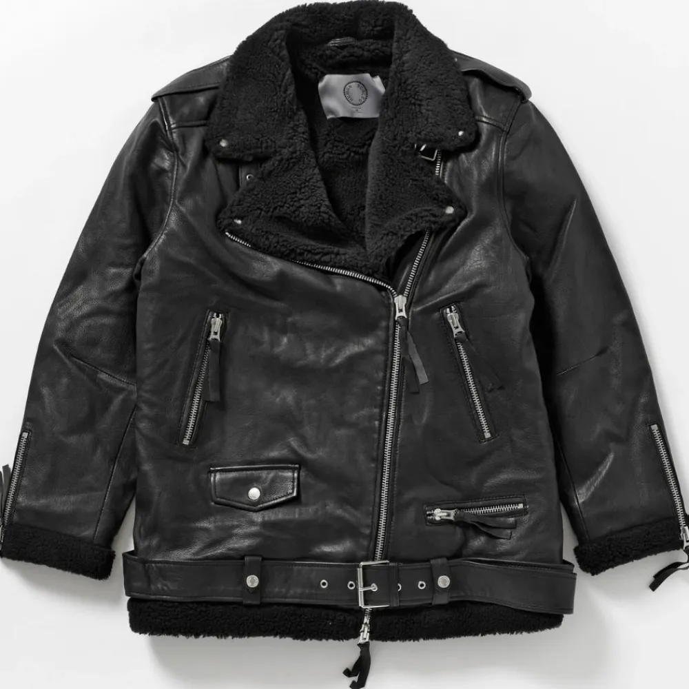 Human Scales Kevättakit|Nahkatakit>Naisten Nahkatakki Emilia Nahkatakki Karvalla