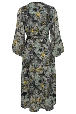 Inwear Mekot|Kaikki Mekot Ja Hameet>mekko, BASIRA WRAP DRESS Beige Kuosi