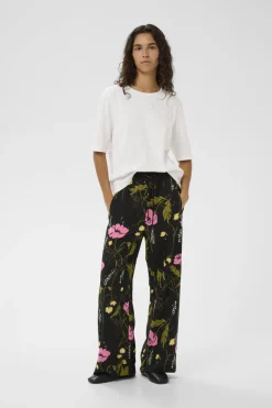 Inwear Suorat Housut Ja Kangashousut|Kaikki Housut Ja Farkut>naisten housut Lucilleiw Pant, kukallinen kuosi