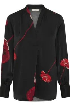 Inwear Puserot|Kaikki Paidat>naisten paitapusero DAWNIW V-NECK Black, Poppy Rose