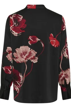 Inwear Puserot|Kaikki Paidat>naisten paitapusero DAWNIW V-NECK Black, Poppy Rose
