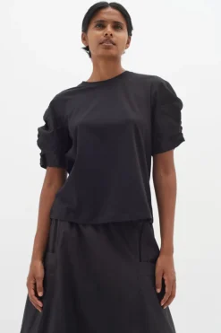 Inwear T-Paidat|Kaikki Paidat>naisten t-paita, K-PAYANA WOVEN TRIM T-SHIRT