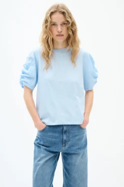 Inwear T-Paidat|Kaikki Paidat>naisten t-paita, K-PAYANA WOVEN TRIM T-SHIRT