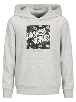 Jack and Jones Junior Hupparit|Kaikki Paidat>huppari, JJHAWAI SHAPE SWEAT HOOD Vaaleanharmaa