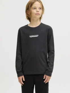 Jack and Jones Junior Pitkähihaiset Paidat|Kaikki Paidat>lasten paita JORBLEECKER MINIMAL TEE LS CREW NECK JNR,