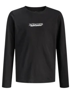 Jack and Jones Junior Pitkähihaiset Paidat|Kaikki Paidat>lasten paita JORBLEECKER MINIMAL TEE LS CREW NECK JNR,