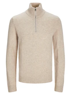 Jack and Jones Junior Neuletakit|Neulepuserot>neulepusero, JPRCCLAMBSWOOL KNIT HALF ZIP