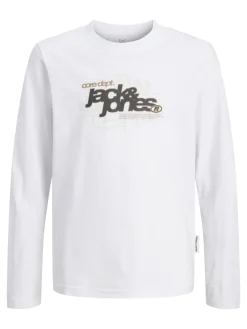 Jack and Jones Junior Pitkähihaiset Paidat|Kaikki Paidat>t-paita, JCOGRID BRANDING TEE LS CREW NECK JNR