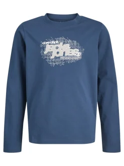 Jack and Jones Junior Pitkähihaiset Paidat|Kaikki Paidat>t-paita, JCOGRID BRANDING TEE LS CREW NECK JNR