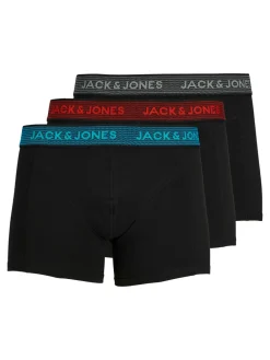 Jack and Jones Kaikki Asusteet|Alushousut>Miesten Bokserit, Jacwaistband Trunks 3 Pack