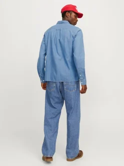 Jack and Jones Kauluspaidat|Kaikki Paidat>miesten farkkupaita, JJETRAVIS SHIRT LS