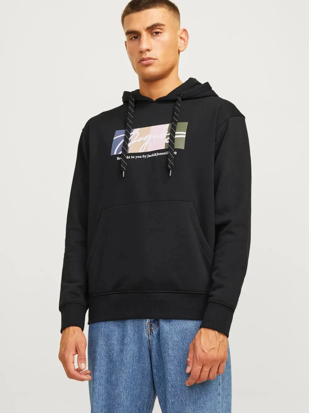 Jack and Jones Hupparit|Kaikki Paidat>miesten huppari, JORPORTLAND BLOCK SWEAT HOOD LN