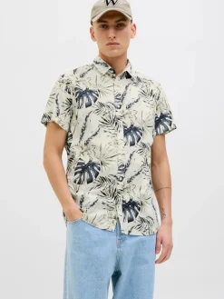 Jack and Jones Kauluspaidat|Kaikki Paidat>miesten lyhythihainen kauluspaita, JJHAWAII AOP SHIRT SS