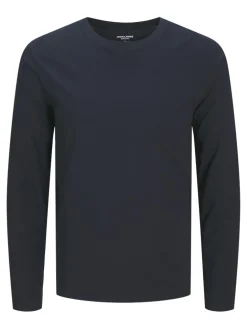 Jack and Jones Pitkähihaiset Paidat|Kaikki Paidat>miesten paita, JJEORGANIC BASIC TEE LS O-NECK