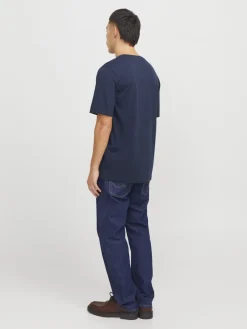 Jack and Jones Kaikki Paidat|T-Paidat>miesten t-paita, JJELOGO TEE SS O-NECK 2 COL SS25 SN