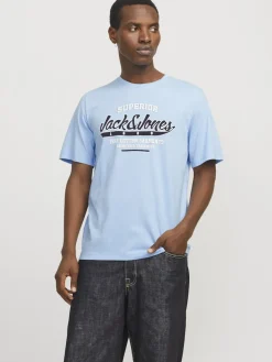 Jack and Jones T-Paidat|Kaikki Paidat>miesten t-paita, JJELOGO TEE SS O-NECK 2 COL SS25 SN